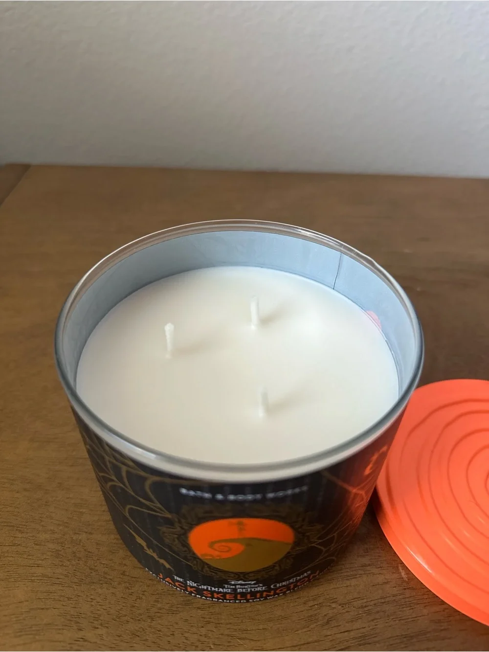 NEW Bath & Body Works Jack Skellington 3 wick candle NEW